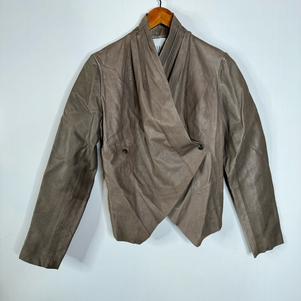 BB Dakota Brown Leather Jacket‎ Size Medium